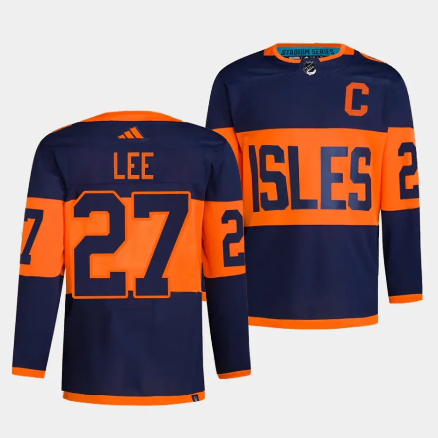 anders lee islanders navy 2024 nhl stadium series authentic pro jersey