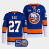 anders lee islanders royal 50th anniversary primegreen home jersey