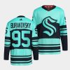 andre burakovsky kraken ice blue 2022reverse retro 2.0 authentic primegreen jersey