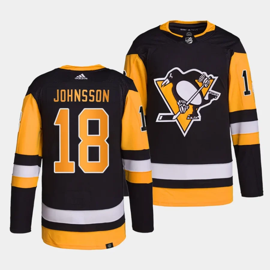 andreas johnsson penguins black home primegreen authentic projersey