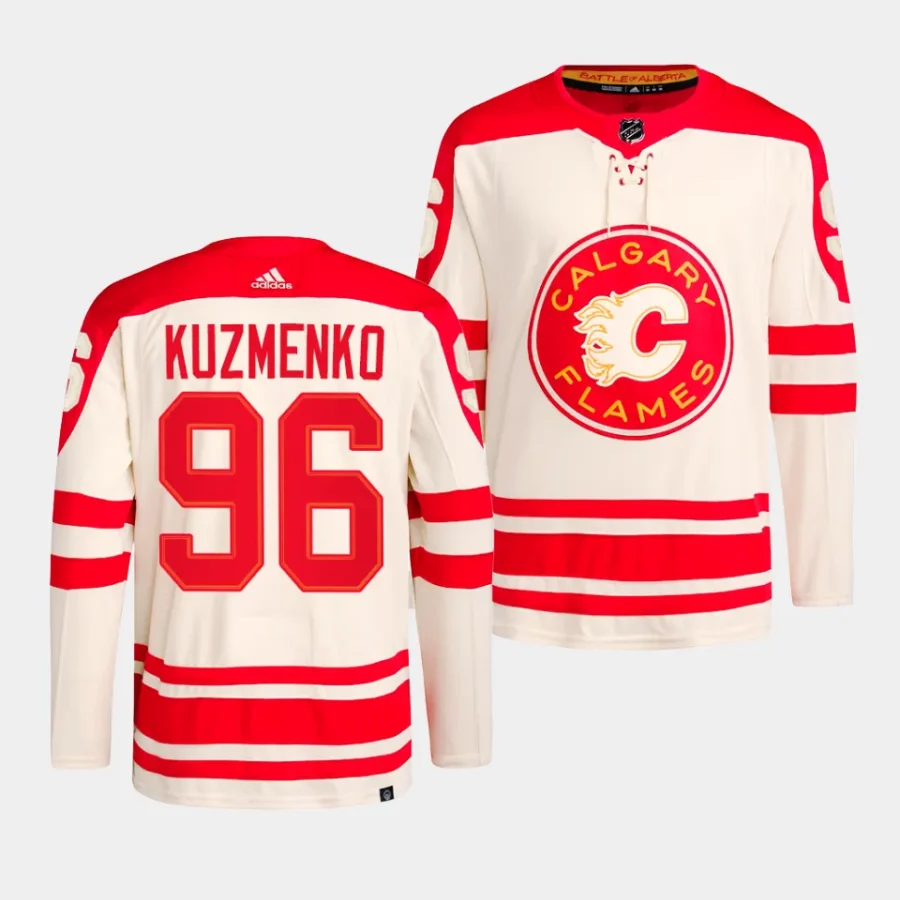 andrei kuzmenko flames cream 2023 nhl heritage classic authentic primegreen jersey