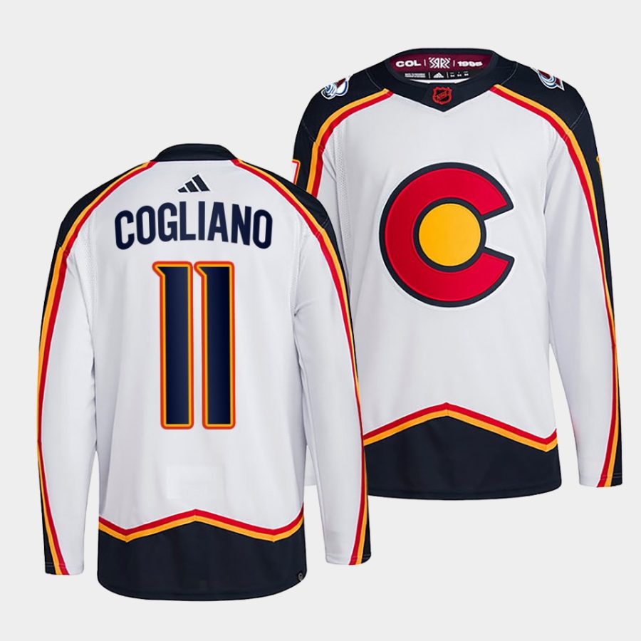 andrew cogliano avalanche white 2022reverse retro 2.0 authentic primegreen jersey