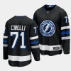 anthony cirelli lightning black 2023 24alternate premier breakaway jersey