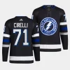 anthony cirelli lightning black 2023 24alternate primegreen authentic jersey