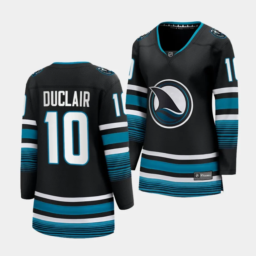 anthony duclair sharks black cali fin 3rd alternate women jerseys