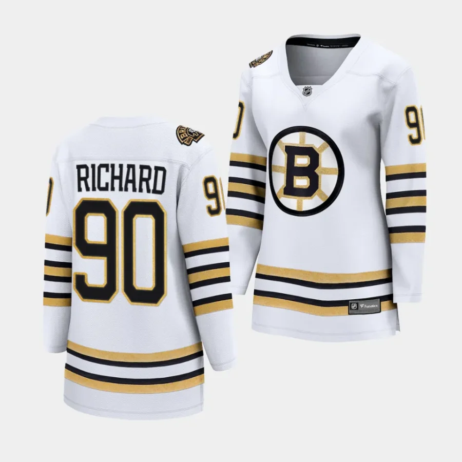 anthony richard bruins white 100th anniversary women jerseys