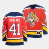 anthony stolarz panthers red 95 96 authentic blue line jersey