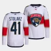 anthony stolarz panthers white away primegreen jersey