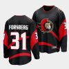 anton forsberg senators black special edition 2.0 breakaway player jersey