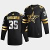 anton khudobin stars 2020 21 black authentic golden limited edition jersey