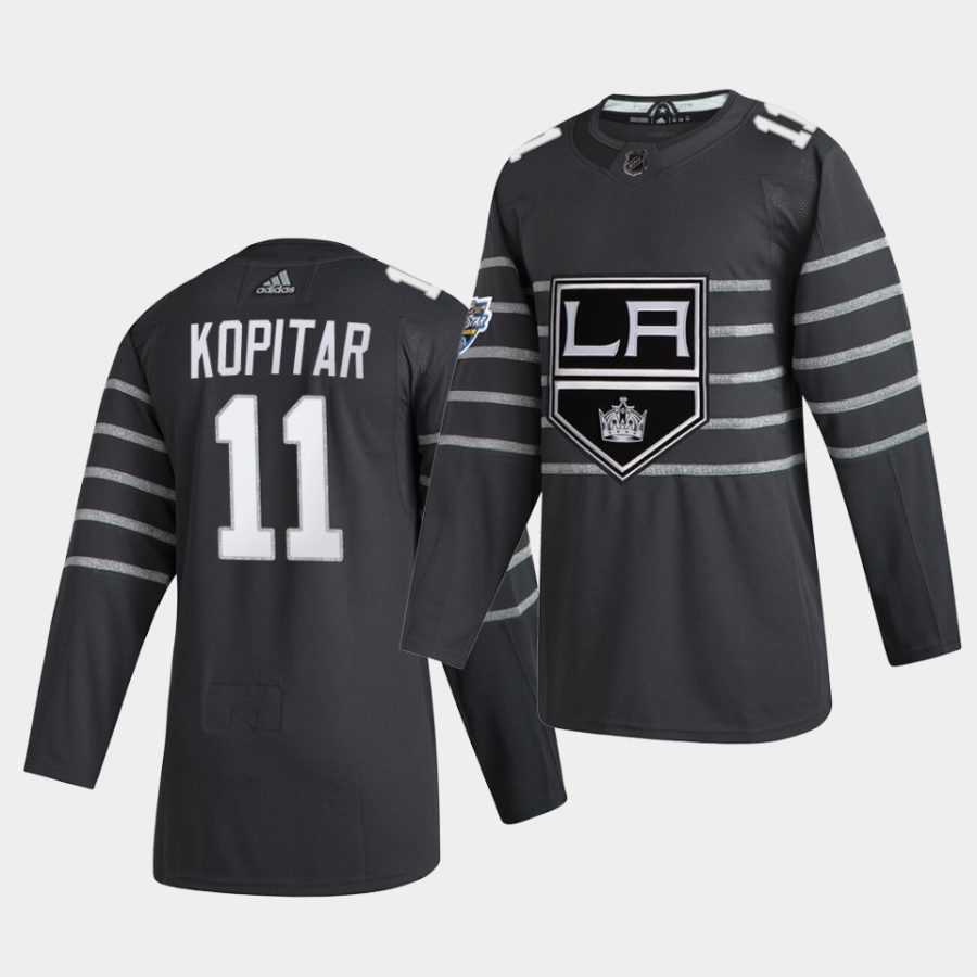 anze kopitar los angeles kings gray 2020 nhl all star game jersey