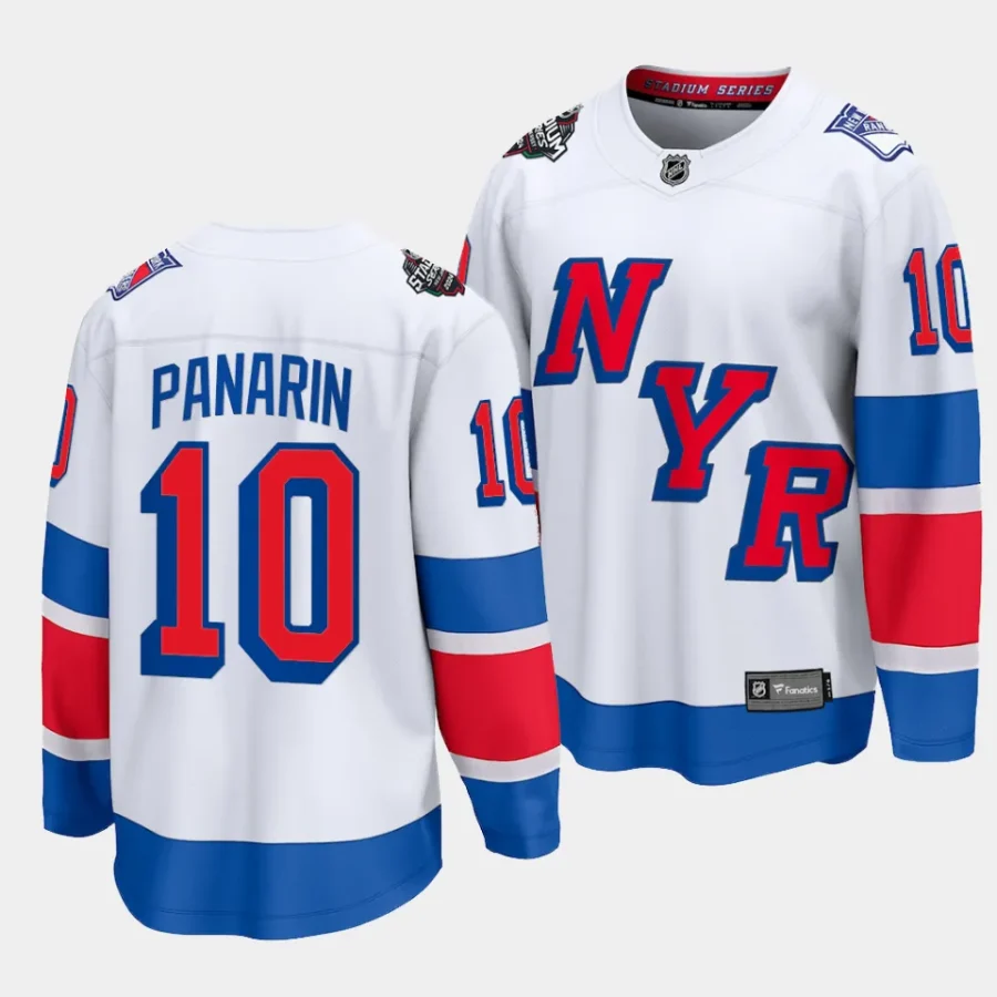 artemi panarin rangers white 2024 nhl stadium series breakaway player jersey