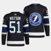 austin watson lightning black 2023 24alternate primegreen authentic jersey