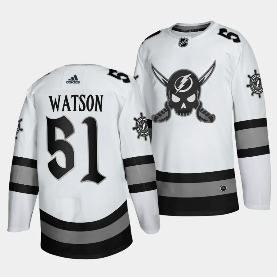 austin watson lightning white 2024gasparilla inspired limited edition jersey