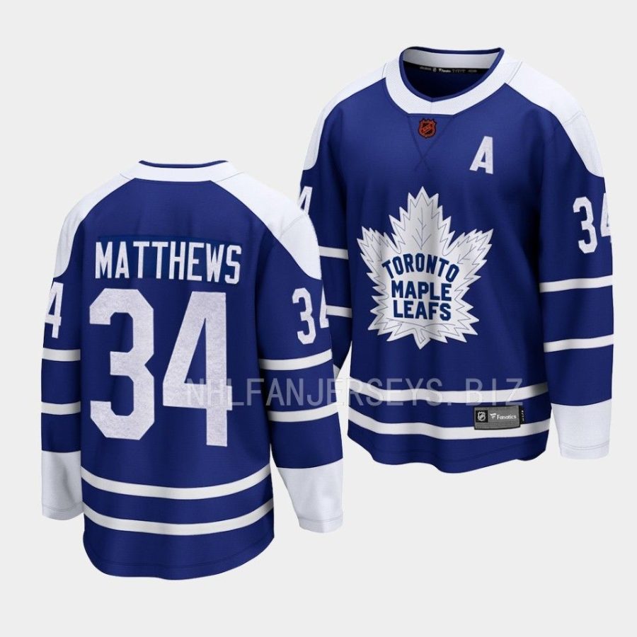 auston matthews maple leafs blue 2022special edition 2.0 breakaway jersey