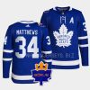 auston matthews maple leafs blue 2022the king borje patch authentic jersey