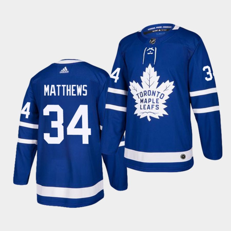 auston matthews maple leafs blue home authentic jersey