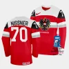 australia benjamin nissner 2023 iihf world championship red away jersey