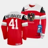 australia henrik neubauer 2023 iihf world championship red away jersey