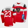 australia marco rossi 2023 iihf world championship red away jersey