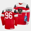 australia mario huber 2023 iihf world championship red away jersey