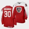 austria jakob brandner 2021 iihf world junior championship red away jersey