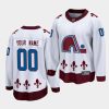 avalanche custom white special edition mens jersey