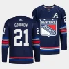 barclay goodrow rangers navy 2023 24alternate authentic third jersey