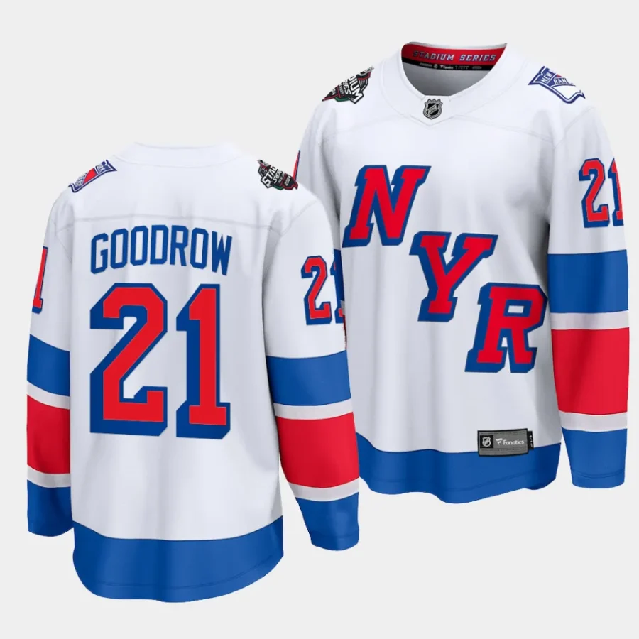 barclay goodrow rangers white 2024 nhl stadium series breakaway player jersey