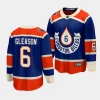 ben gleason oilers royal 2023 nhl heritage classic premier jersey