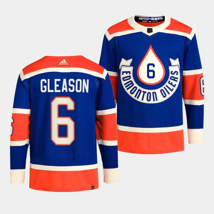 ben gleason oilers royal 2023 nhl heritage classic primegreen authentic playerjersey