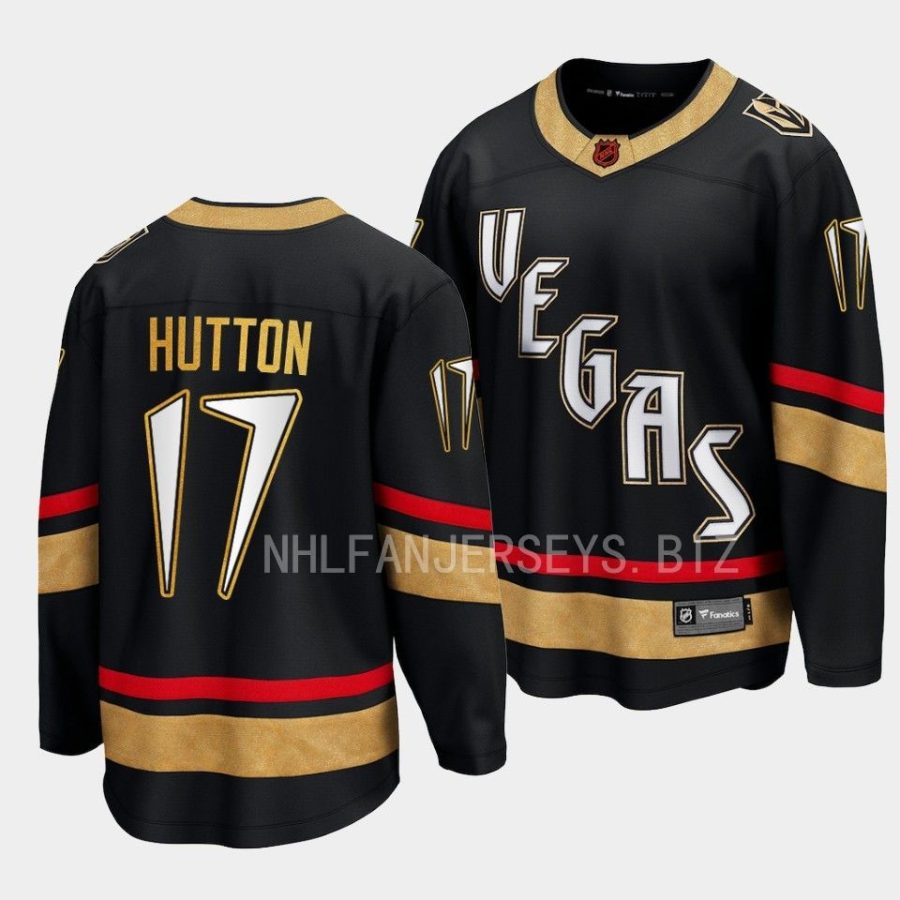 ben hutton golden knights black special edition 2.0 breakaway player jersey