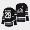 black colorado avalanche sideline nathan mackinnon jersey 2