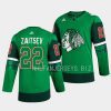 blackhawks nikita zaitsev green 2023 st. patricks day jersey