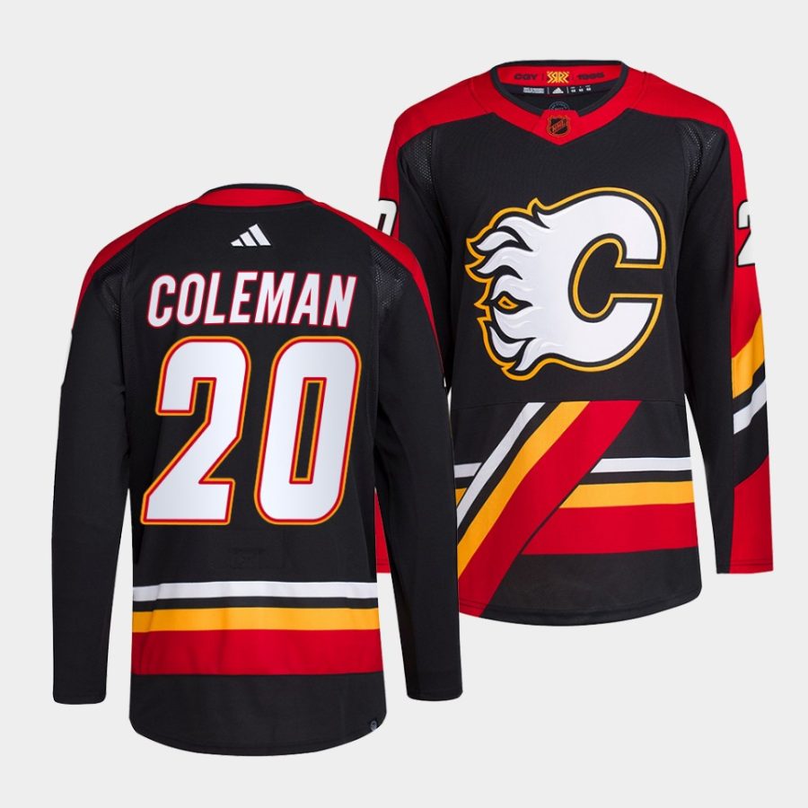 blake coleman flames black 2022reverse retro 2.0 authentic primegreen jersey