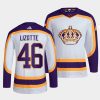 blake lizotte la kings white 2022reverse retro 2.0 authentic primegreen jersey