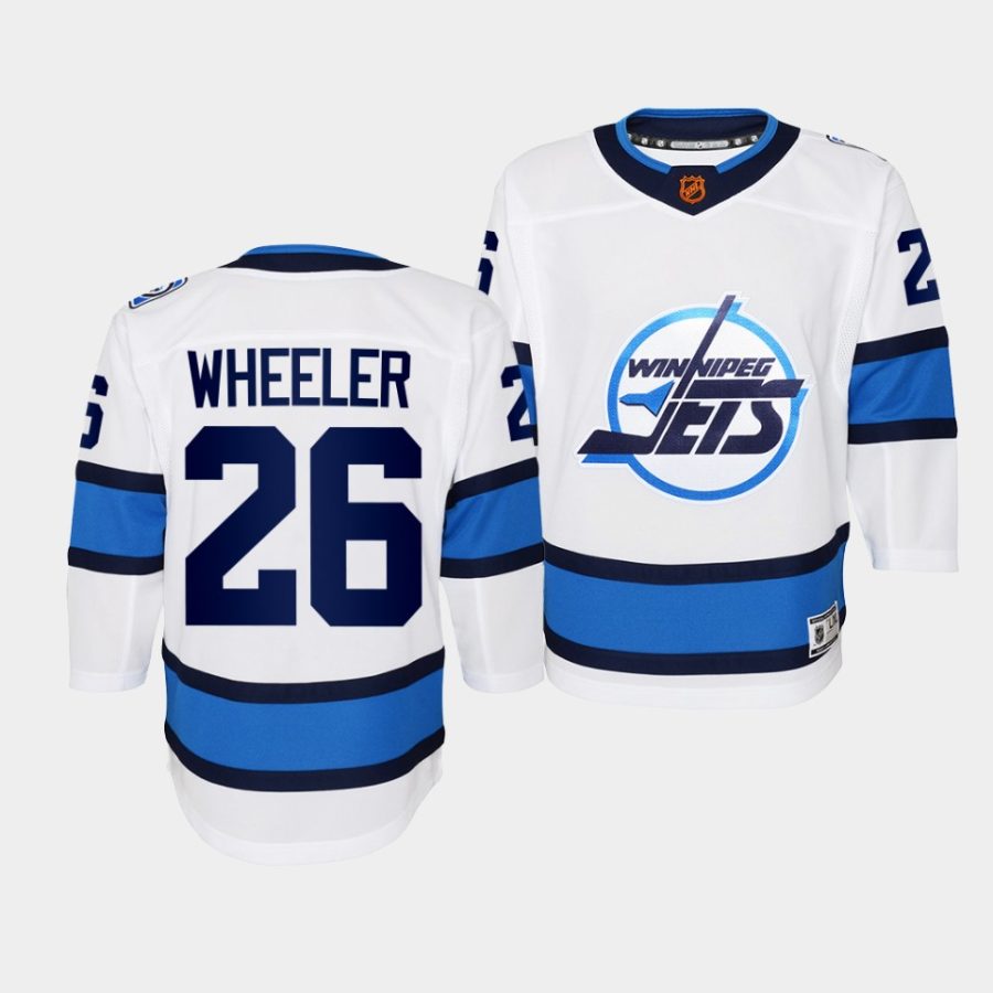 blake wheeler jets 2022special edition 2.0 youth white jersey