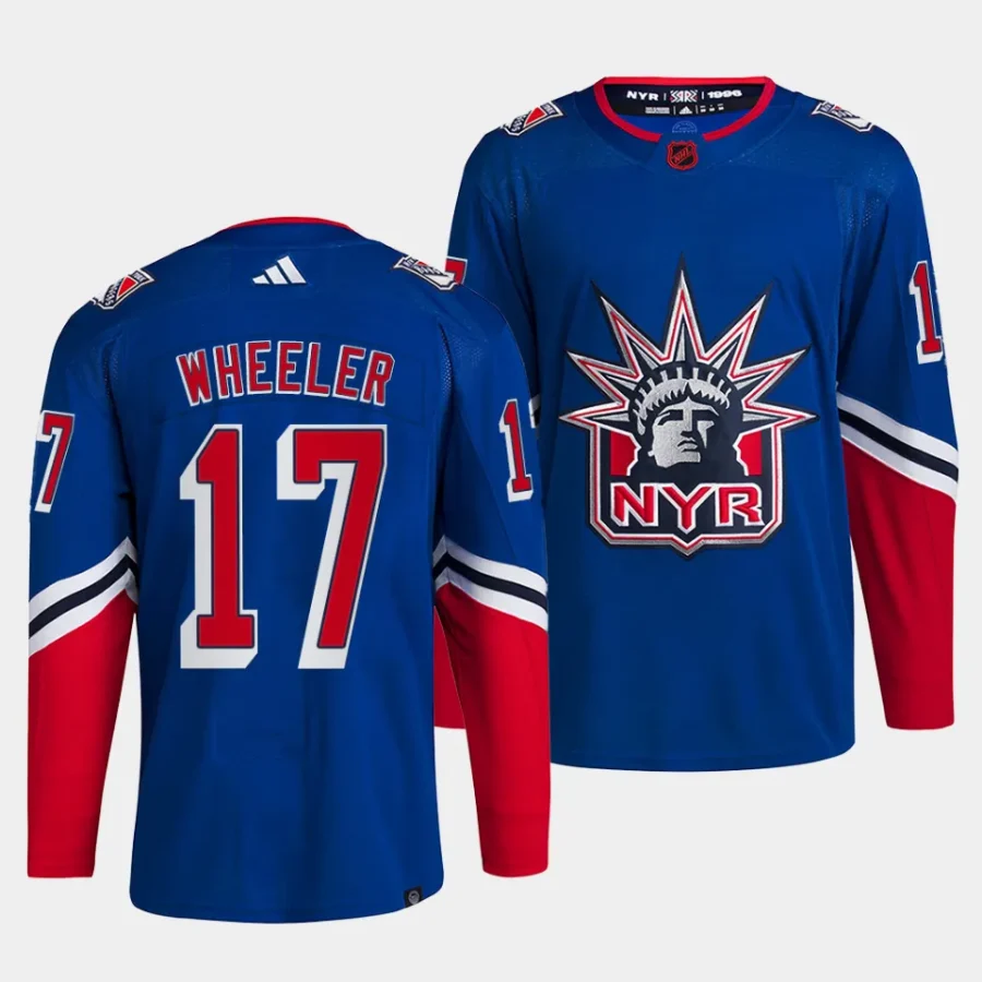 blake wheeler ny rangers blue reverse retro 2.0 authentic pro jersey