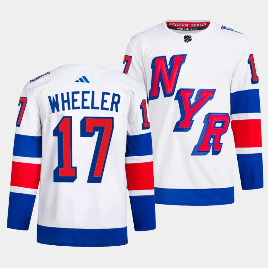 blake wheeler rangers white 2024 nhl stadium series authentic player primegreenjersey