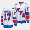 blake wheeler rangers white 2024 nhl stadium series breakaway player jersey