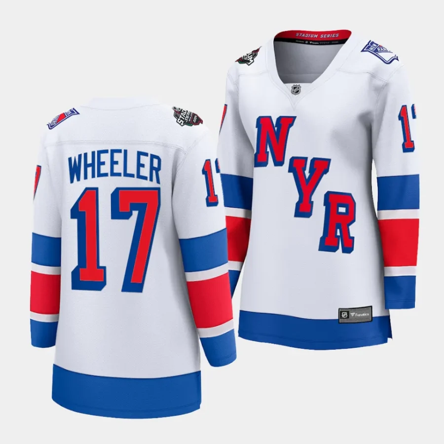 blake wheeler rangers white 2024 nhl stadium series breakaway player womenjersey