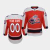 blue jackets custom red 2021 reverse retro youth jersey