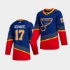 blue st. louis blues sideline jaden schwartz jersey 3