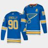 blue st. louis blues sideline ryan oreilly jersey 6