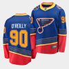 blue st. louis blues sideline ryan oreilly jersey 7