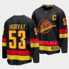 bo horvat canucks black 2023 24alternate breakaway player jersey