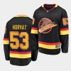 bo horvat canucks flying skate black jerseys