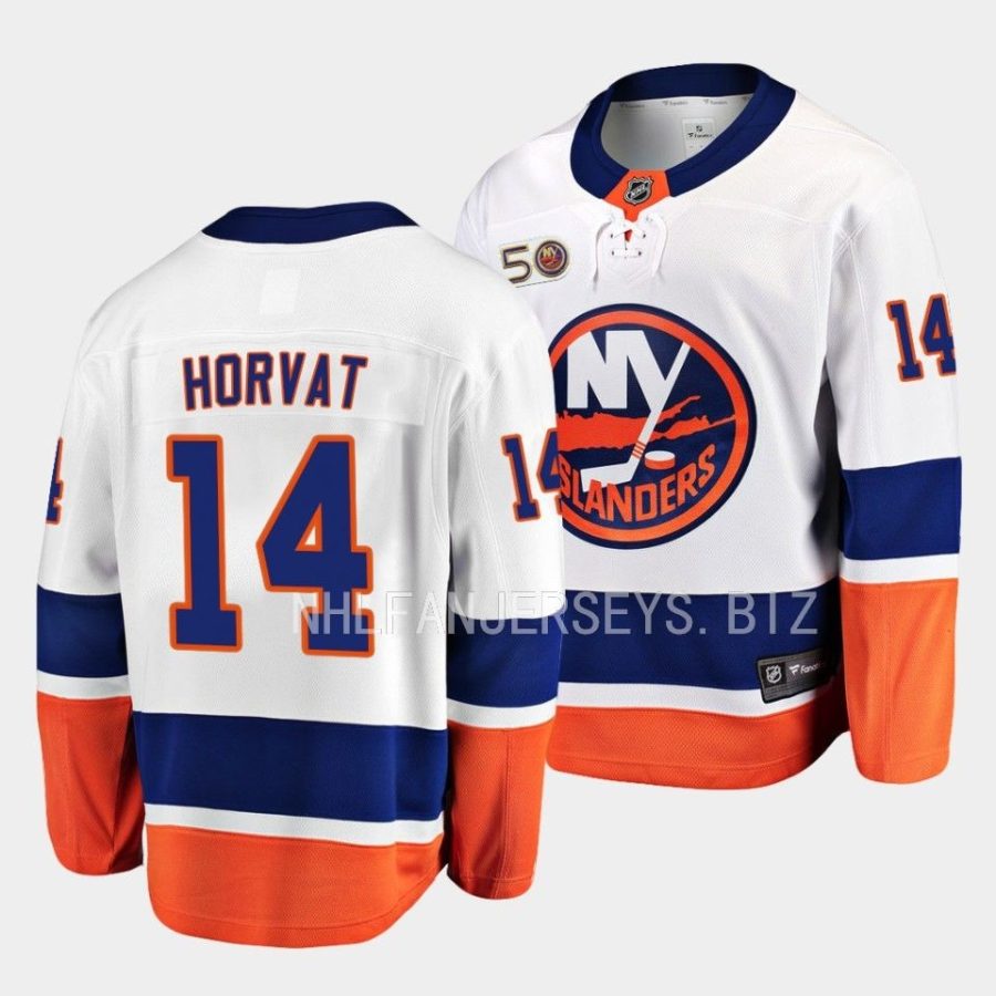 bo horvat islanders white away breakaway player jersey