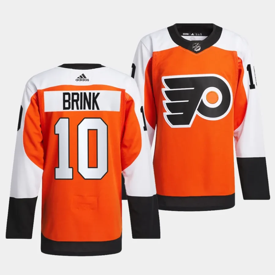 bobby brink flyers orange home primegreen authentic projersey