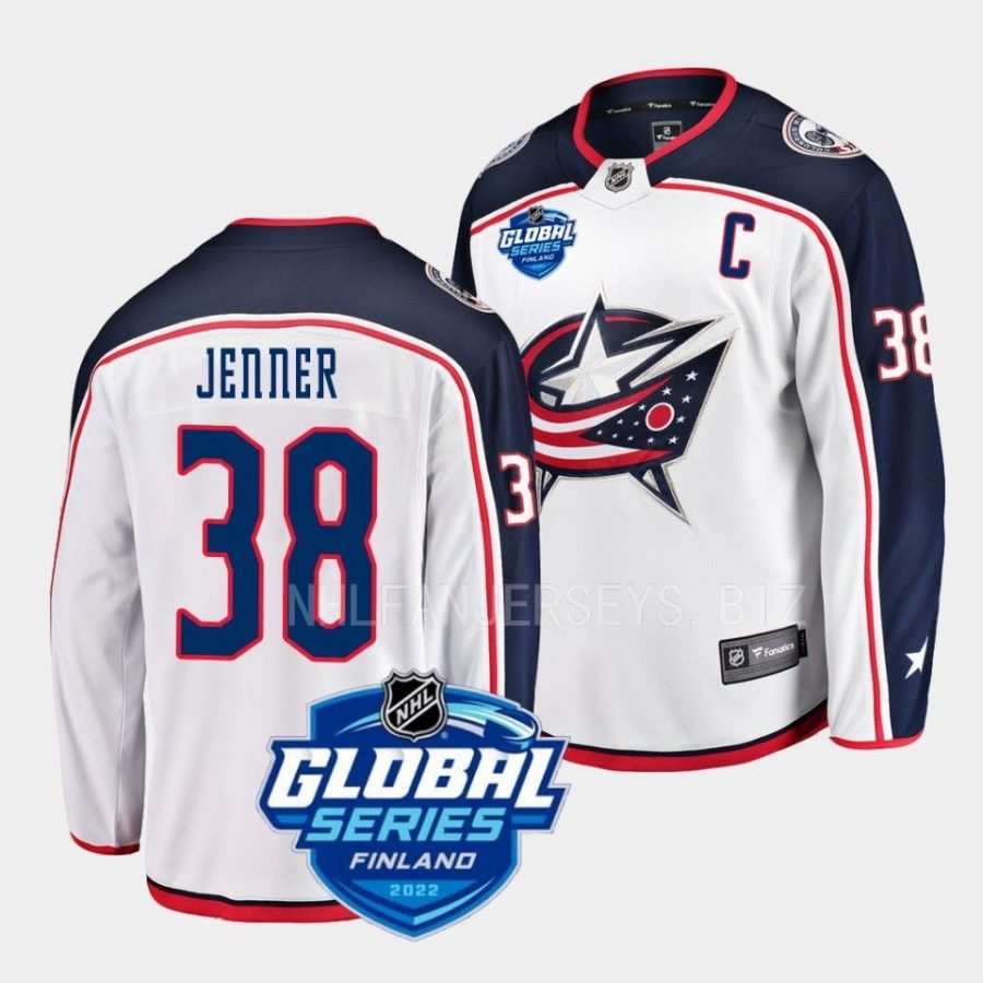 boone jenner blue jackets white 2022 nhl global series away jersey